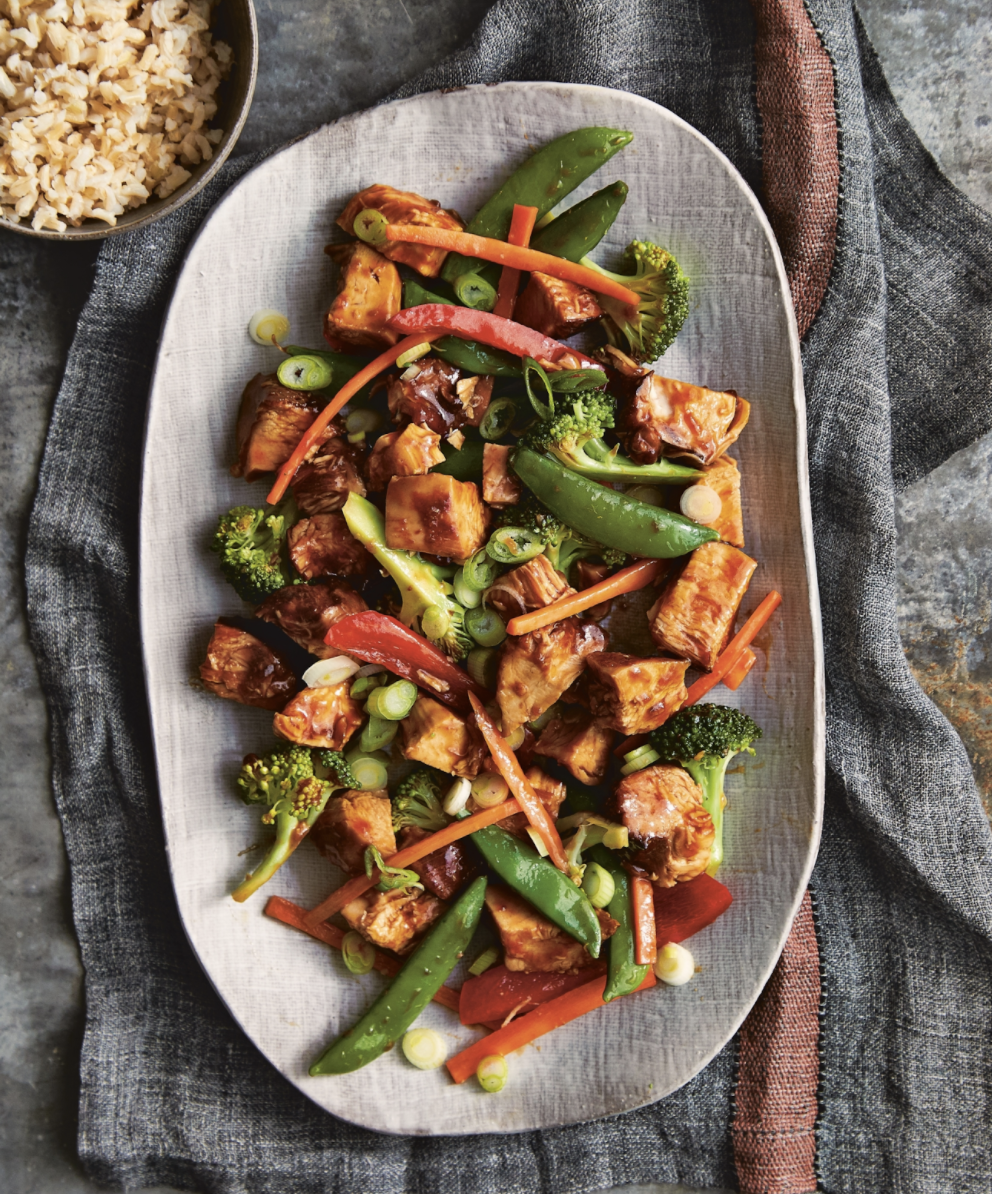 Sweet and spicy honey bourbon chicken